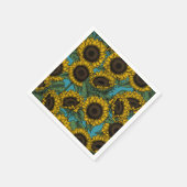 Sonnenblumenfeld Serviette (Ecke)