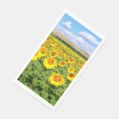 Sonnenblumenfeld Serviette (Ecke)