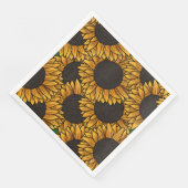 Sonnenblumenfeld Serviette (Ecke)
