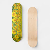 Sonnenblumenfeld Skateboard (Vorderseite)