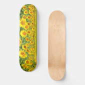 Sonnenblumenfeld Skateboard (Vorderseite)