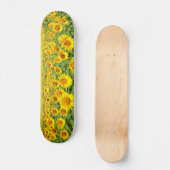 Sonnenblumenfeld Skateboard (Vorderseite)