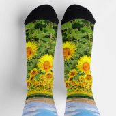 Sonnenblumenfeld Socken (Oben)