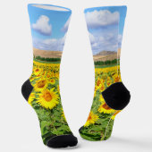 Sonnenblumenfeld Socken (Gewinkelt)