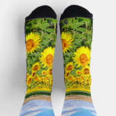 Sonnenblumenfeld Socken (Oben)
