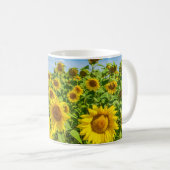 Sonnenblumenfeld, Sommersonntag. Kaffeetasse (VorderseiteRechts)