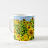 Sonnenblumenfeld, Sommersonntag. Kaffeetasse (Vorderseite Links)