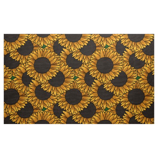 Sonnenblumenfeld-Stoff Stoff (Yard (91,4 cm))