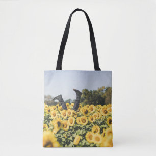 Sonnenblumenfeld tagsüber tasche