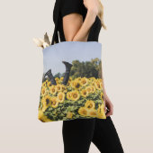 Sonnenblumenfeld tagsüber tasche (Von Nahem)