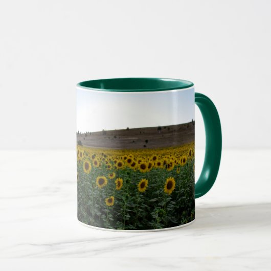 Sonnenblumenfeld Tasse (VorderseiteRechts)