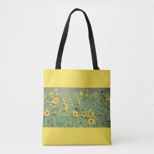Sonnenblumenfeld-Tote-Tasche Tasche