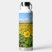 Sonnenblumenfeld Trinkflasche (Vorderseite)