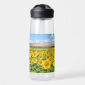 Sonnenblumenfeld Trinkflasche (Vorne)