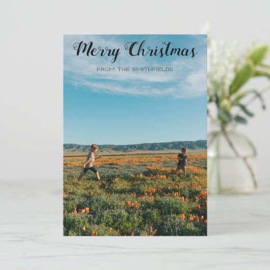 Sonnenblumenfeld Weihnachten (Stehend Vorderseite)