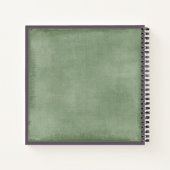 Sonnenblumenfelder auf grünem Personalisiertem Rez Notizblock (Rückseite)