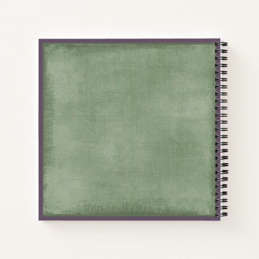 Sonnenblumenfelder auf grünem Personalisiertem Rez Notizblock (Rückseite)