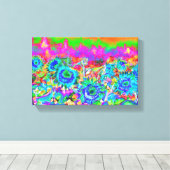 Sonnenblumenfelder - blau leinwanddruck (Insitu (Holzboden))