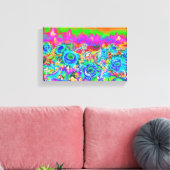Sonnenblumenfelder - blau leinwanddruck (Insitu (Wohnzimmer))