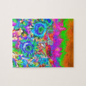 Sonnenblumenfelder - blau puzzle (Horizontal)