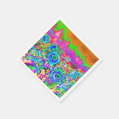 Sonnenblumenfelder - blau serviette (Ecke)