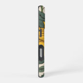 Sonnenblumenfelder: Ein lebendiges Blumenmuster iPhone Hülle (Rechte Seite)