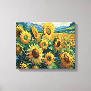Sonnenblumenfelder Forever Van Gogh Inspiriert Ode Leinwanddruck
