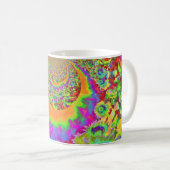 Sonnenblumenfelder für immer - abstrakte boho blum kaffeetasse (VorderseiteRechts)