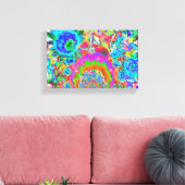 Sonnenblumenfelder für immer - blau leinwanddruck (Insitu (Wohnzimmer))