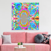 Sonnenblumenfelder für immer - blau leinwanddruck (Insitu (Wohnzimmer))