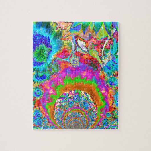 Sonnenblumenfelder für immer - blau puzzle (Vertikal)