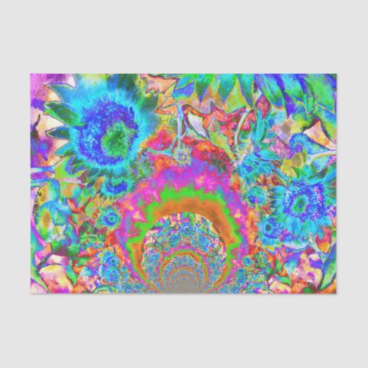 Sonnenblumenfelder für immer - blau seidenpapier (Vorderseite)