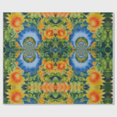 Sonnenblumenfelder für immer geschenkpapier (Flach)