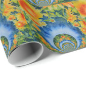 Sonnenblumenfelder für immer geschenkpapier (Rolleneckpunkt)