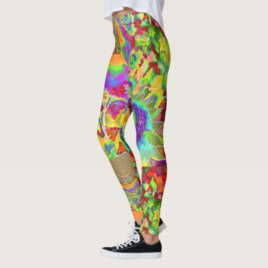 Sonnenblumenfelder für immer - grün leggings (Links)