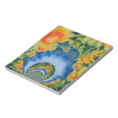 Sonnenblumenfelder für immer notizblock (Rotiert)