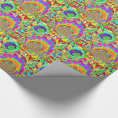 Sonnenblumenfelder für immer - orange geschenkpapier (Ecke)