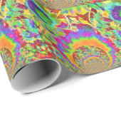 Sonnenblumenfelder für immer - orange geschenkpapier (Rolleneckpunkt)