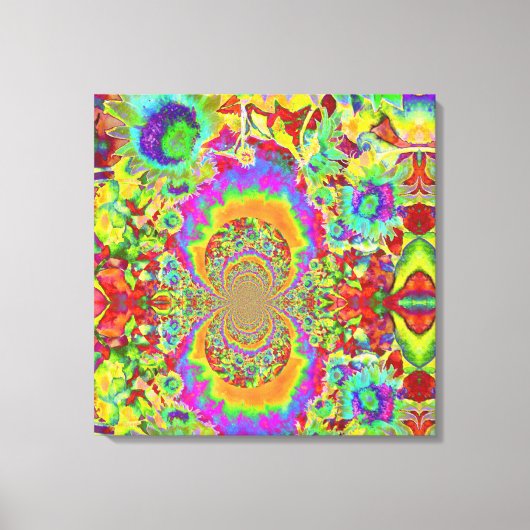 Sonnenblumenfelder für immer - orange leinwanddruck (Vorderseite)