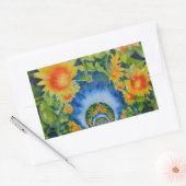 Sonnenblumenfelder für immer rechteckiger aufkleber (Umschlag)