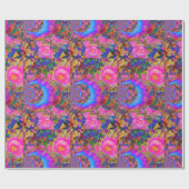 Sonnenblumenfelder für immer rosa geschenkpapier (Flach)