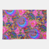 Sonnenblumenfelder für immer _ rosa geschirrtuch (Horizontal)