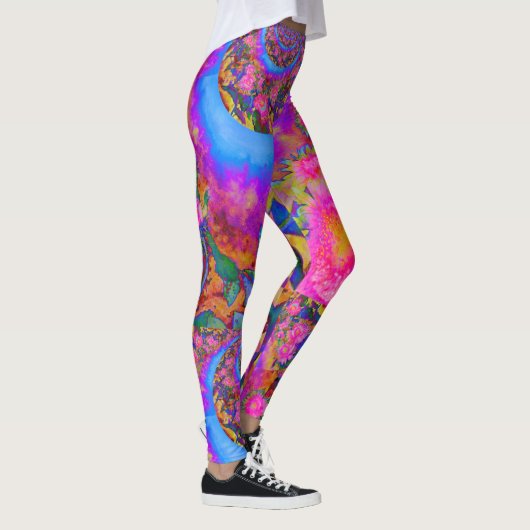 Sonnenblumenfelder für immer - rosa leggings (Rechts)