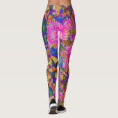 Sonnenblumenfelder für immer - rosa leggings (Rückseite)