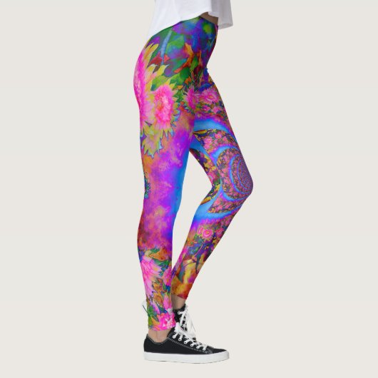 Sonnenblumenfelder für immer - rosa leggings (Rechts)