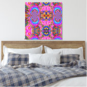 Sonnenblumenfelder für immer - rosa leinwanddruck (Insitu (Schlafzimmer))