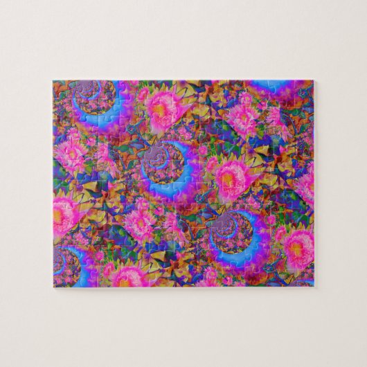 Sonnenblumenfelder für immer - rosa puzzle (Horizontal)