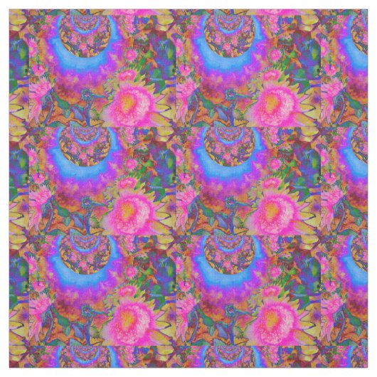 Sonnenblumenfelder für immer rosa stoff (Muster)