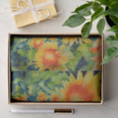 Sonnenblumenfelder für immer, Sonnenblumenmandala Seidenpapier (Geschenk)