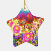 Sonnenblumenfelder Keramik Ornament (Links)